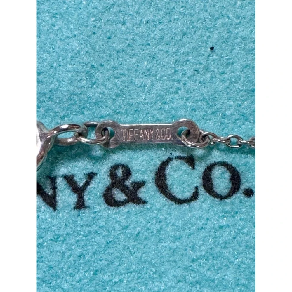 Vintage Tiffany & Co Elsa Peretti Teardrop 5 Charm Bracelet 7in - Picture 10 of 10